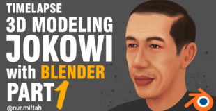 Blender 3D – 3D Modeling Pak Jokowi PART 1 (Timelapse)