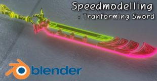 Morphing Sword – Speed Modelling (Painting,Animating) – Blender 3D