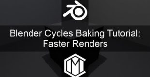Blender Cycles Baking Tutorial: Faster Renders
