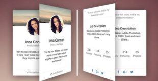 How To Make Responsive Rotating Team Profile Card Using Bootstrap & CSS