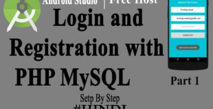 Android Login and Registration with PHP MySQL from Server API -Part 1 [Hindi]