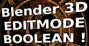 (R)evolution! Modellieren mit Edit-Mode-Booleans – Blender 3D Modeling Tutorial (german)