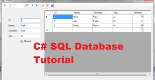 C# SQL Database Tutorial 1:How to Connect and Use Local Database ( sql server ) using C#