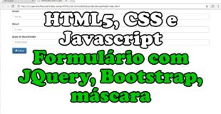 HTML5-CSS-JavaScript – Formulário com JQuery, Bootstrap, máscara