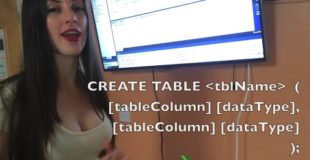 MySQL tutorial how to create a table using SQL