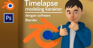 Tutorial Modeling Karakter dengan Software Blender (Timelapse)