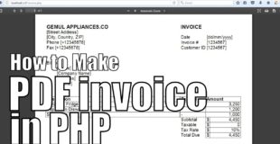 How to make printable PDF Invoices in PHP | PHP FPDF Tutorial #1