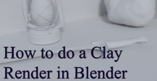 How to do a Clay Render in Blender (Cycles)