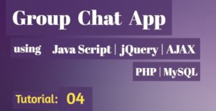 PHP Group Chat App – Tutorial 04 – php signup form mysql