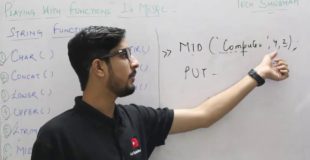 Lecture 13 – String Functions in MYSQL for class XII By Tech Shubham