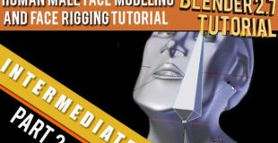Human Male Face Modeling and Face rigging Part 2 Tutorial in Blender 2.71