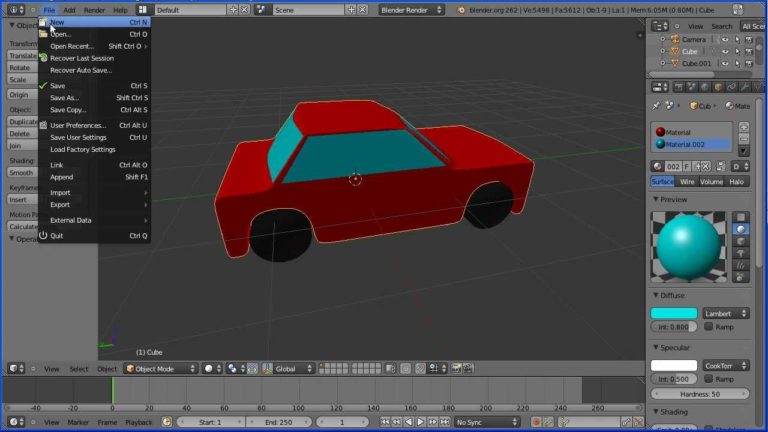 wings 3d tutorial car