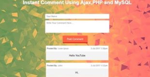 Post Comment Without Refreshing Page  Using Ajax, php And Mysql