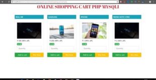 Create simple eCommerce Shopping Cart using PHP and MySql in Hindi [with Source Code]