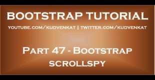 Bootstrap scrollspy