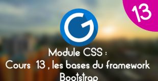 Formation IMM – Module CSS: Cours tuto 13, les bases du framework Bootstrap