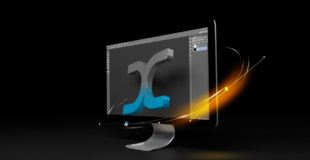 3D Abstract Monitor Tutorial in Photoshop & Blender