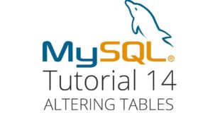 MySQL tutorial 14 – Altering tables
