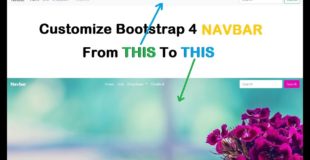 Customize Bootstrap 4 NAVBAR | CSS only