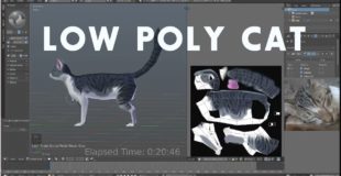 lets model simple low poly 3d neko cat in blender