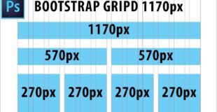 How to create a Bootstrap Grid in Adobe Photoshop CC 2018