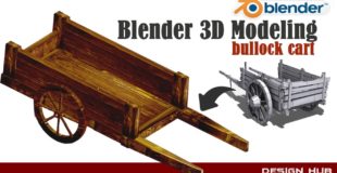 Blender 3d Animation Tutorials-  3D Wooden cart Modeling