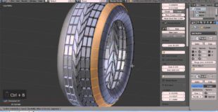 modelling a tire quick in blender