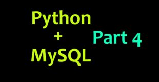 MySQL Database with Python Tutorial Part 4 – Inserting Variables as Data