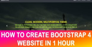 Bootstrap 4 website designing  2018 (with code)