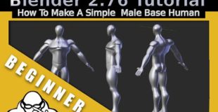 How To Model A Simple Male Human Base Mesh in Blender 2.76