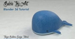 Como modelar Baleia toy art blender 3d ( Whale) cycles render tutorial