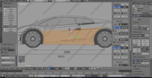 Model A Lamborghini Gallardo LP560-4 in Blender – Tutorial Part 2 – Modeling the Side