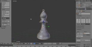 Blender Modelling Tutorial Making A Bishop Chess Piece Using the Boolean Modifier
