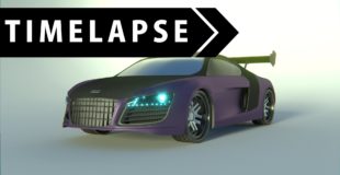 Audi R8 Timelapse – BLENDER (Modeling and Texturing Car)