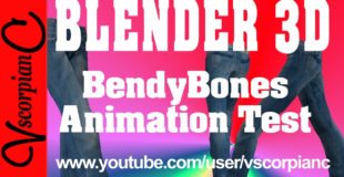 Blender 3d Animation (Test)  BendyBones Rig & Skinning by VscorpianC