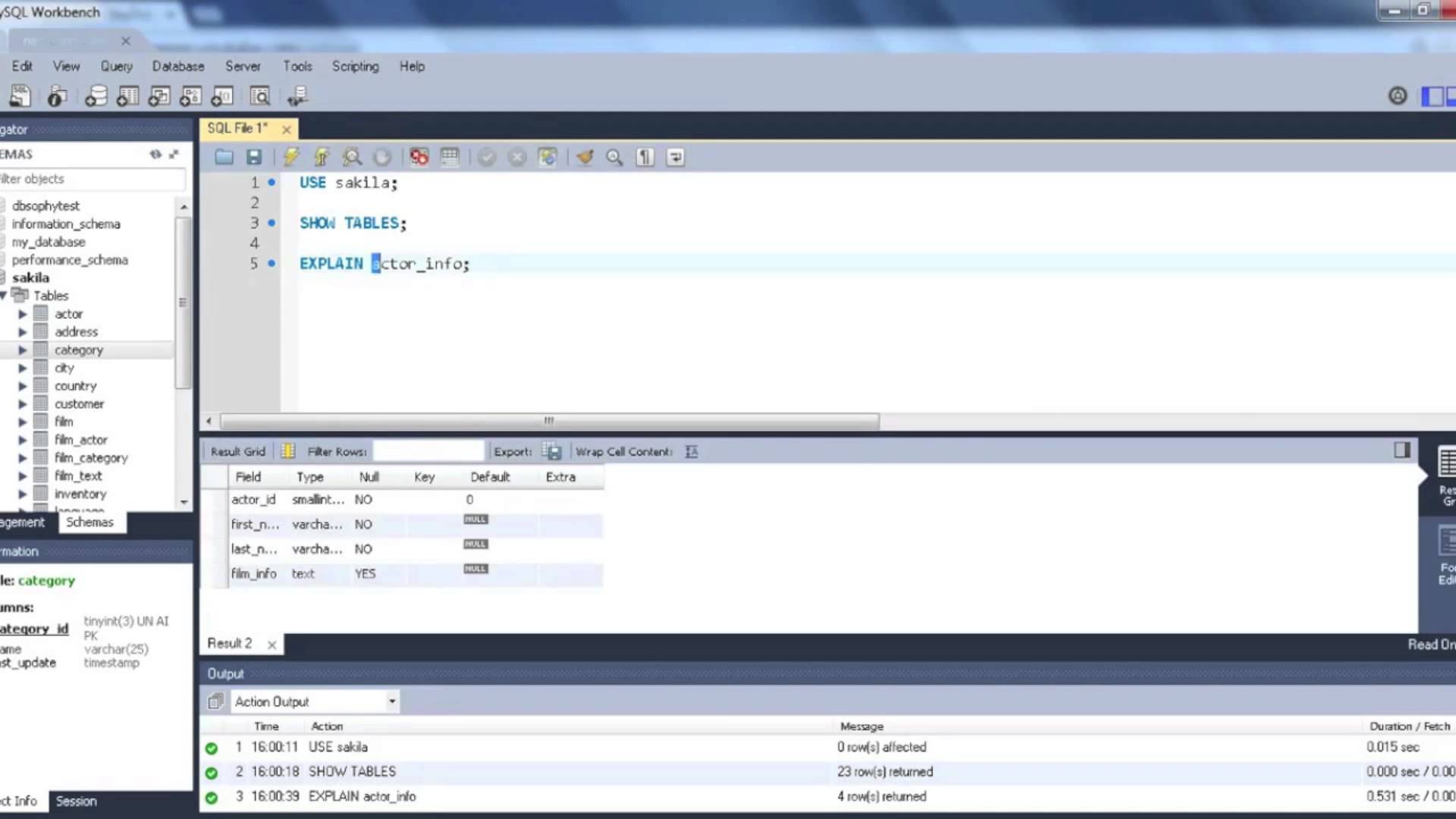 how to view data in a table: MySQL tutorial Exploring tables