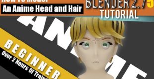 How To Model A Female Anime Head and Hair In Blender 2.75a