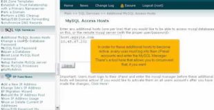 How to add MySQL access hosts in WHM – WHM Service Tutorials