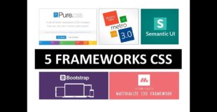 5 Frameworks CSS fáciles de implementar (Bootstrap, PureCSS,SemanticUI, MetroUI, MaterializeCSS)