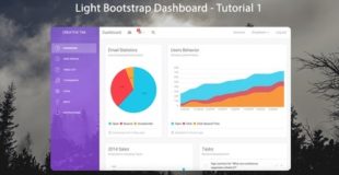 How to create a Responsive Admin Template using Light Bootstrap Dashboard – 1/3