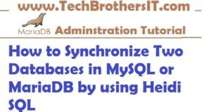 How to Synchronize two database in MySQL or MariaDB by using Heidi SQL- MariaDB Admin / Dev Tutorial