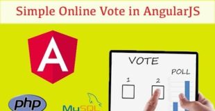 Simple Online Voting system using AngularJS, PHP and MySQL