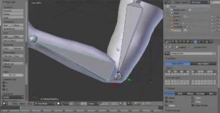 Blender 3D : corrective shape keys in Blender:how to correctly animate a bending arm /HD