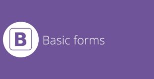 Bootstrap tutorial 12 – Basic forms