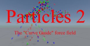 Blender 3D : Particles : Explaining the “Curve Guide” force field