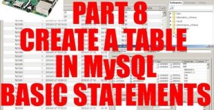 Part 8  Setup Your Own Raspberry Pi MySQL Query Browser Create And Edit TABLES
