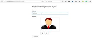 How to upload php form image with ajax