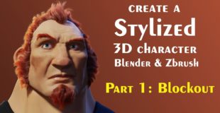 Tips for creating 3d Characters (Blender, Zbrush) Part 1 – Blockout