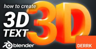 How to create 3D Text in Blender