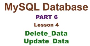 php tutorial MySQL Database hindi part 6 Delete Data and Update Data